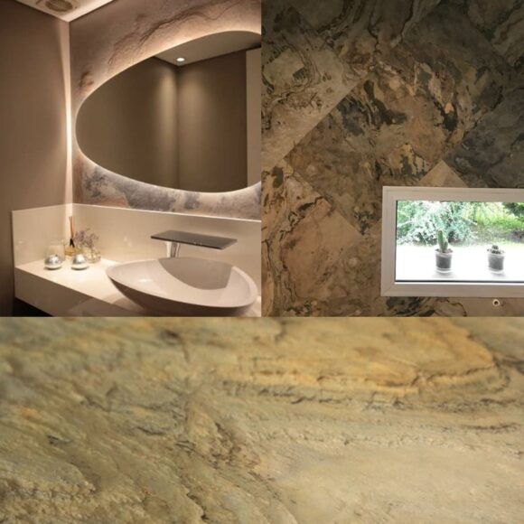 แผ่นหินวีเนียร์ แผ่นหินตกแต่ง แผ่นหินธรรมชาติวีเนียร์ สโตน วีเนียร์ Stone Veneer แผ่นหินแท้ 100% - Image 3