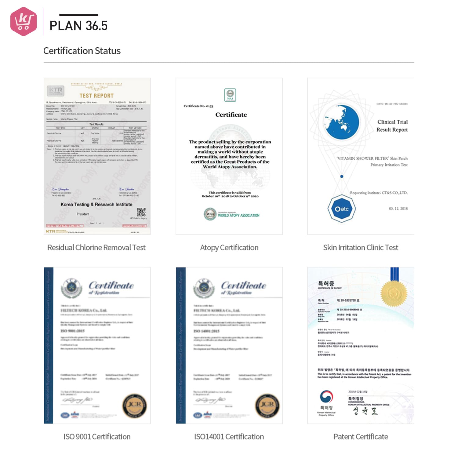 Plan 36.5 ฝักบัวกรองน้ำ ฝักบัววิตามิน ที่กรองน้ำฝักบัวจากเกาหลี กลิ่นเลม่อน - Image 12
