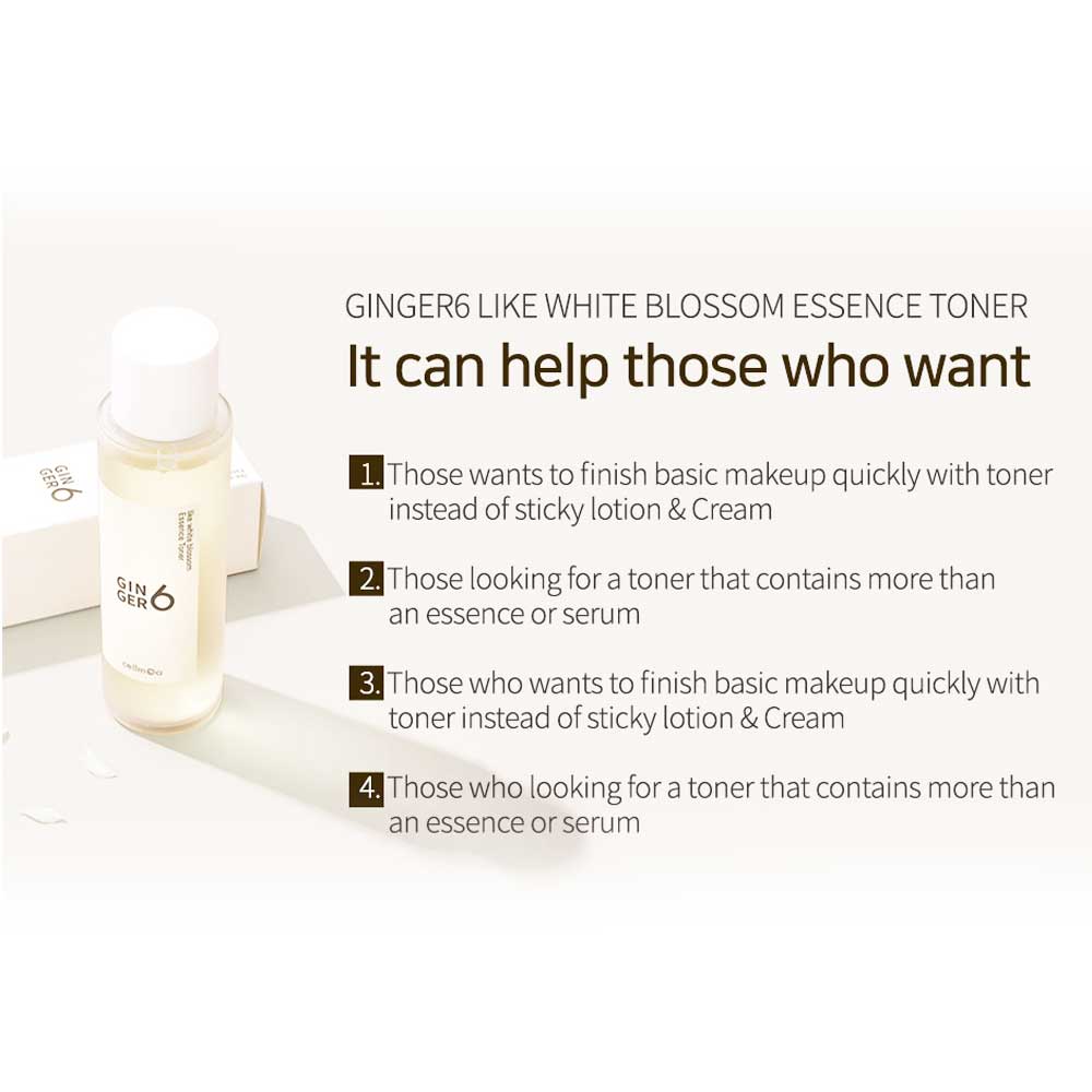 GINGER6 Like White Blossom Essence Toner - Image 3